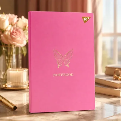 Блокнот А5 Yes 96 аркушів інтегральна обкладинка Ikons Butterfly клітинка