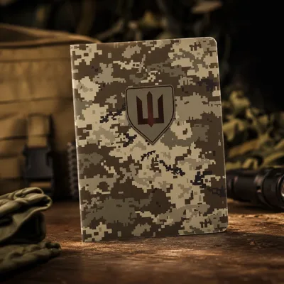 Блокнот A6 Buromax Military 64 аркуші клітинка піксель BM.296190-04