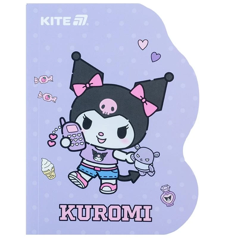 Блокнот А6 Kite Kuromi 60 аркушів з вирубкою — фото 2