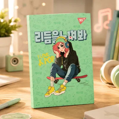 Блокнот А6 Yes 64 аркуші інтегральна обкладинка K-POP крапки152096