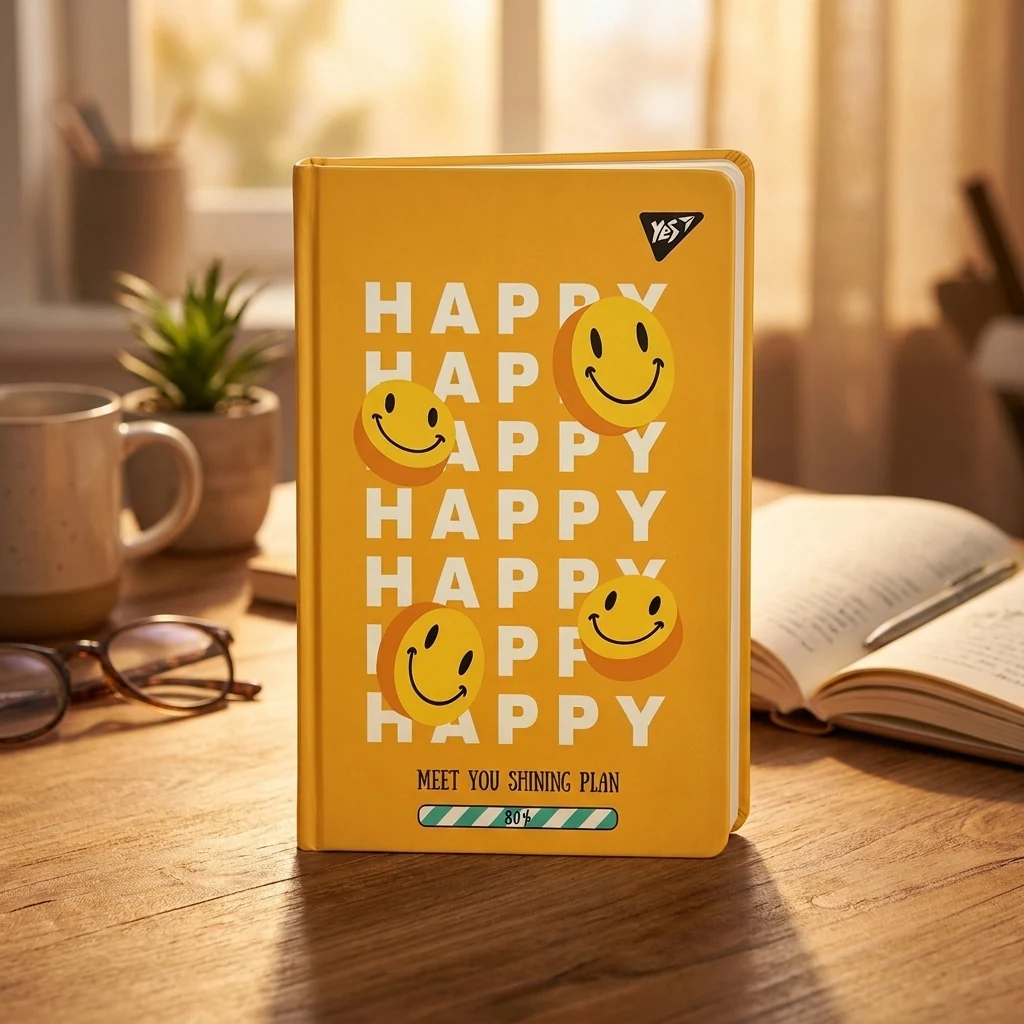 Блокнот А6 Yes 64 аркуші інтегральна обкладинка Smile клітинка 152088 — 