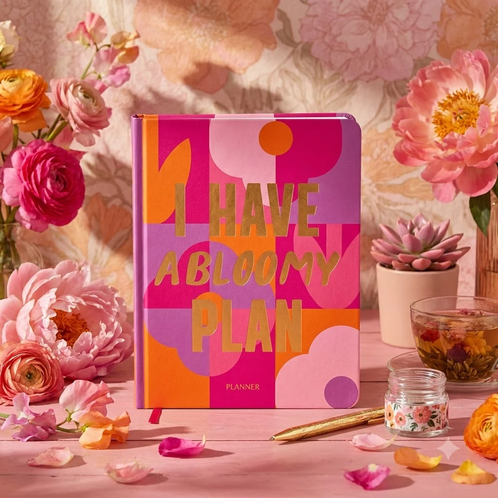 Блокнот для планування "I HAVE A BLOOMY PLAN" рожевий 210 * 165 мм