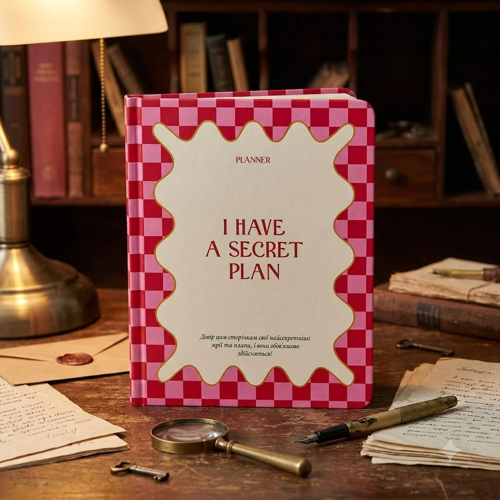 Блокнот для планування "I HAVE A SECRET PLAN" рожевий