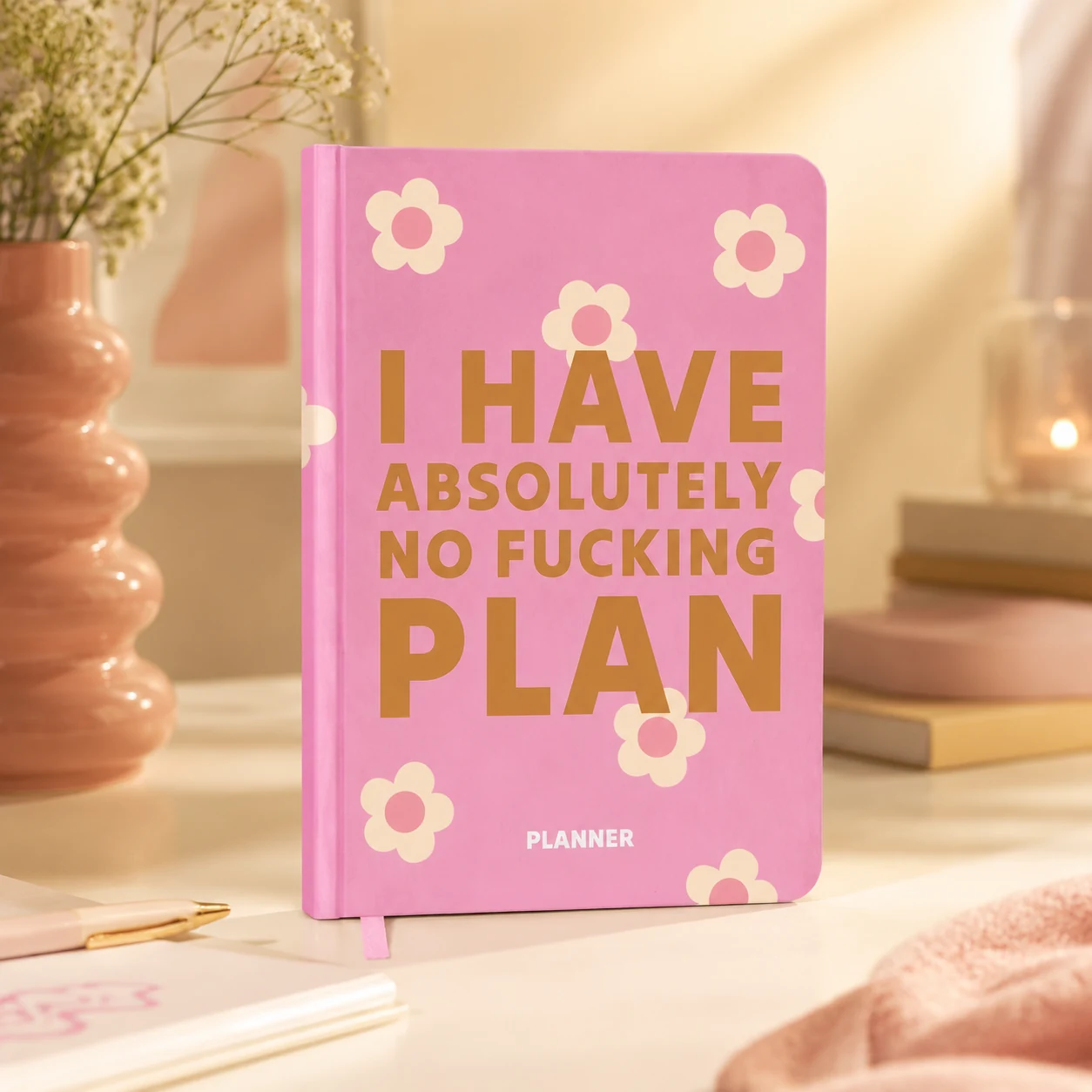 Блокнот для планування I HAVE ABSOLUTELY NO PLAN mini рожевий orner-3011 — 