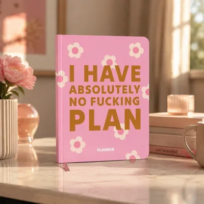 Блокнот для планування I HAVE ABSOLUTELY NO PLAN pink orner-2876