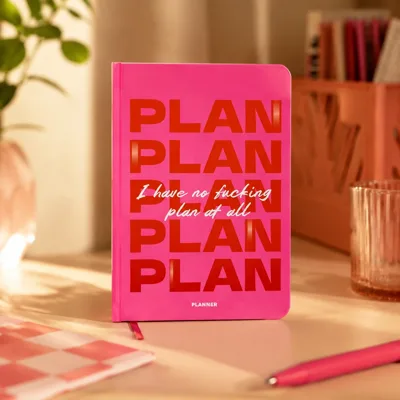 Блокнот для планування I HAVE NO PLAN AT ALL mini рожевий orner-3014