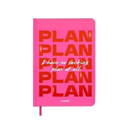 Блокнот для планування I HAVE NO PLAN AT ALL mini рожевий orner-3014