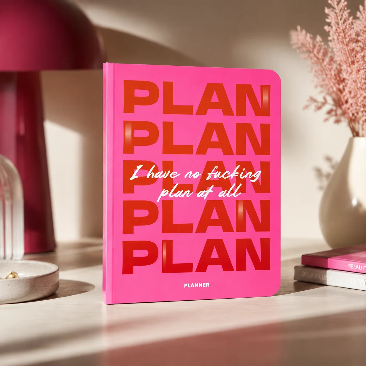 Блокнот для планування I HAVE NO PLAN AT ALL рожевий orner-2744 — 