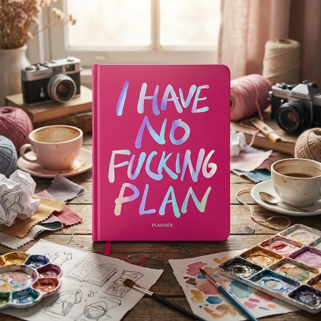 Блокнот для планування "I HAVE NO PLAN" рожевий