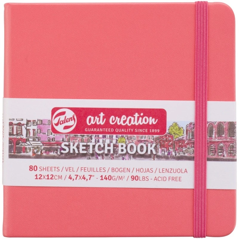 Блокнот для графіки Talens Art Creation 140г/м2, 12*12см, 80л., Coral, Royal Talens