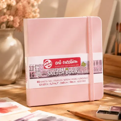 Блокнот для графіки Talens Art Creation 140г/м2, 12*12см, 80л., Pastel Pink, Royal Talens