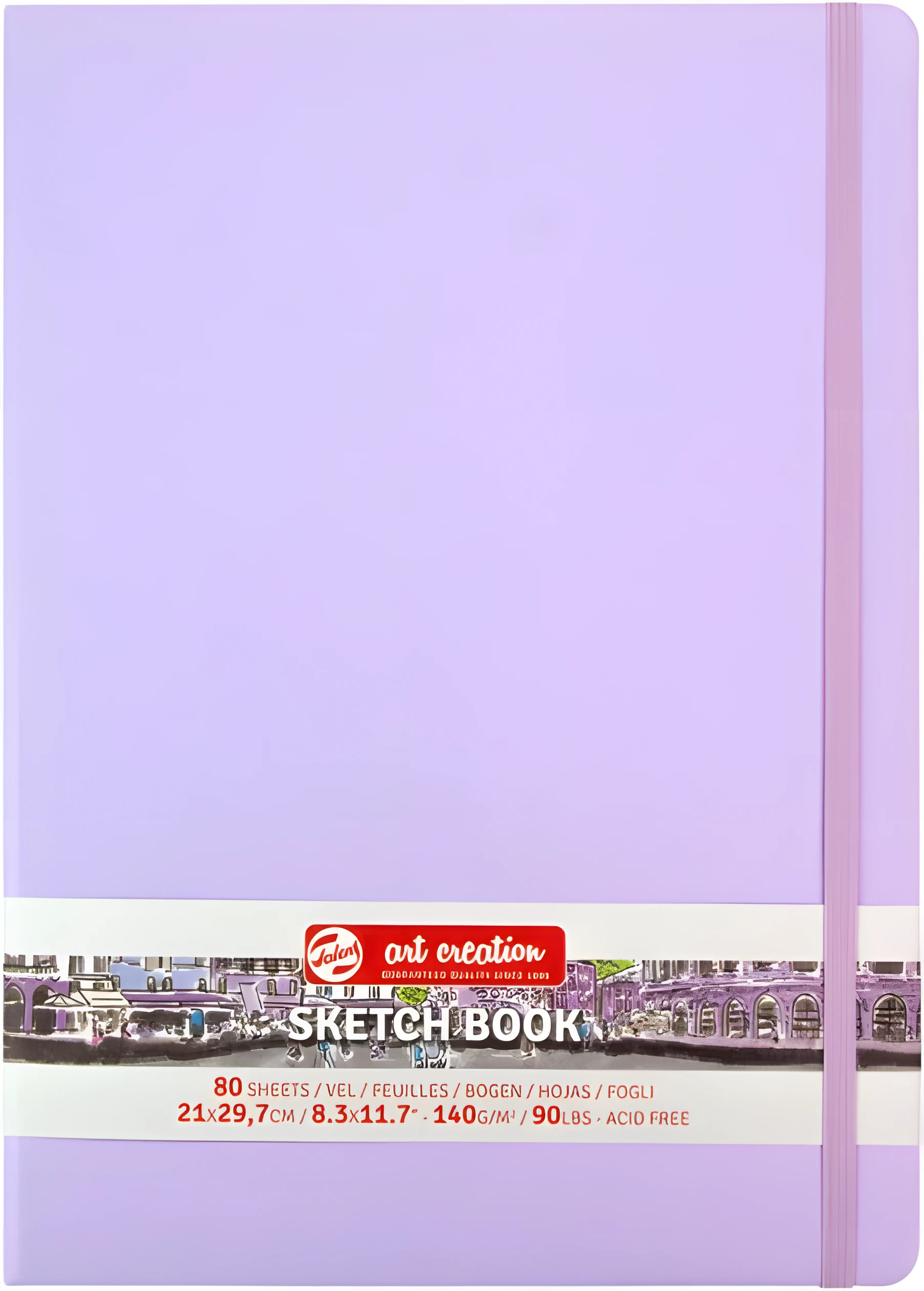 Блокнот для графіки Talens Art Creation 140г/м2 21*29,7см 80л Pastel Violet Royal Talens