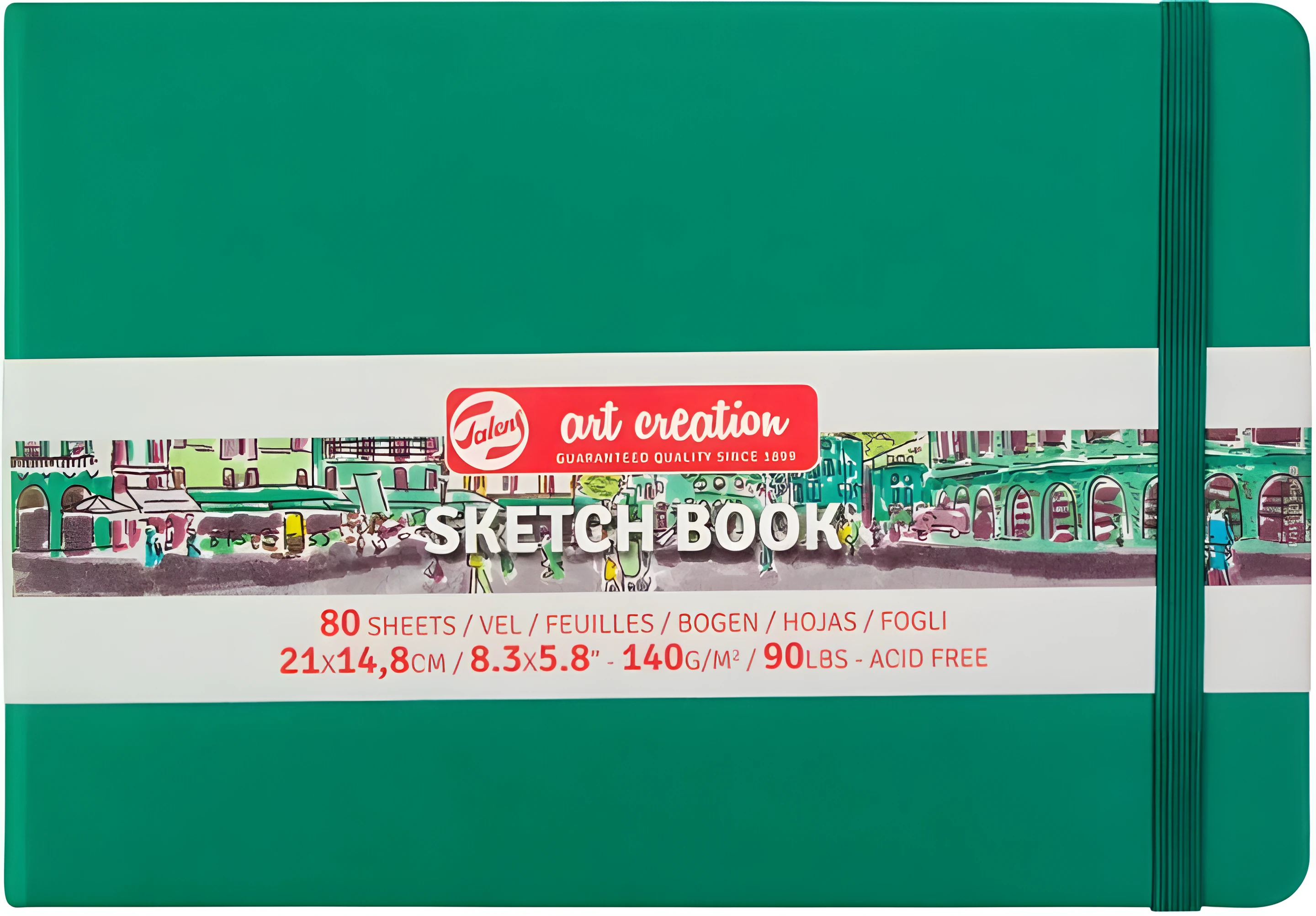 Блокнот для графіки Talens Art Creation 140г/м2 21х15см 80л Forest Green Royal Talens