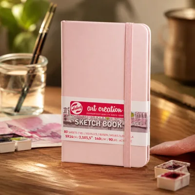 Блокнот для графіки Talens Art Creation 140г/м2, 9*14см, 80л., Pastel Pink, Royal Talens