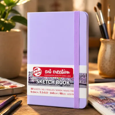 Блокнот для графіки Talens Art Creation 140г/м2 9*14см 80л Pastel Violet Royal Talens