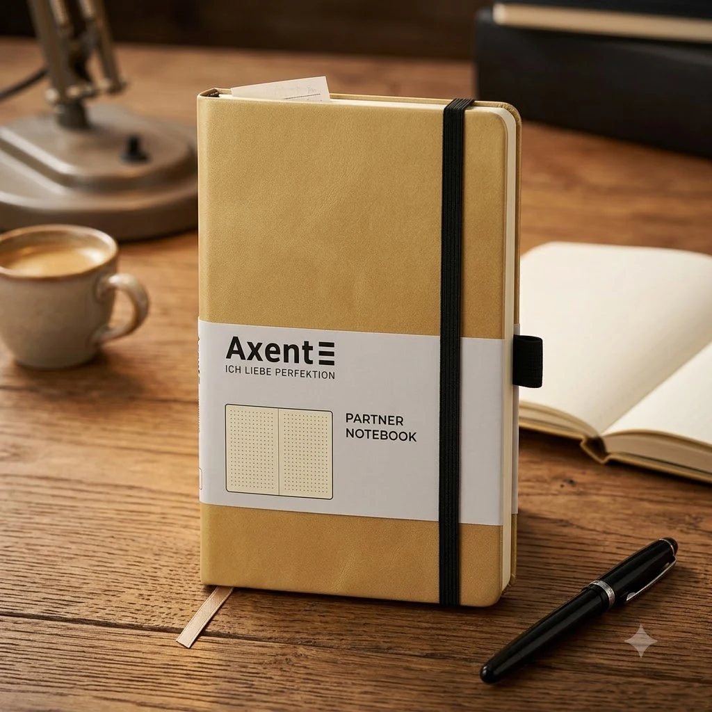 Блокнот на гумці А5 96 аркушів, Axent Partner Soft
