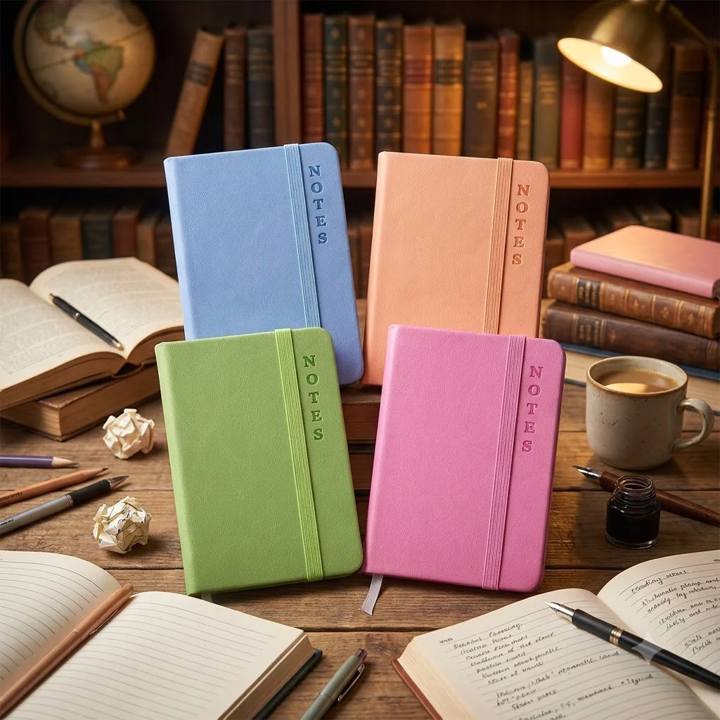 Блокнот на гумці А7 80 аркушів лінія "Notes"