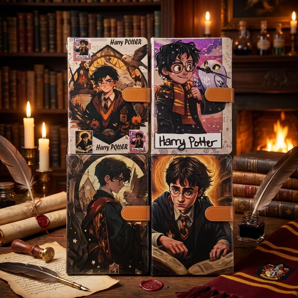 Блокнот на магніті А5 80 листів, клітка "Harry Potter"