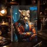 Блокнот на спіралі А4 Офіс Центр Fierce Tiger 96 аркушів — фото 1