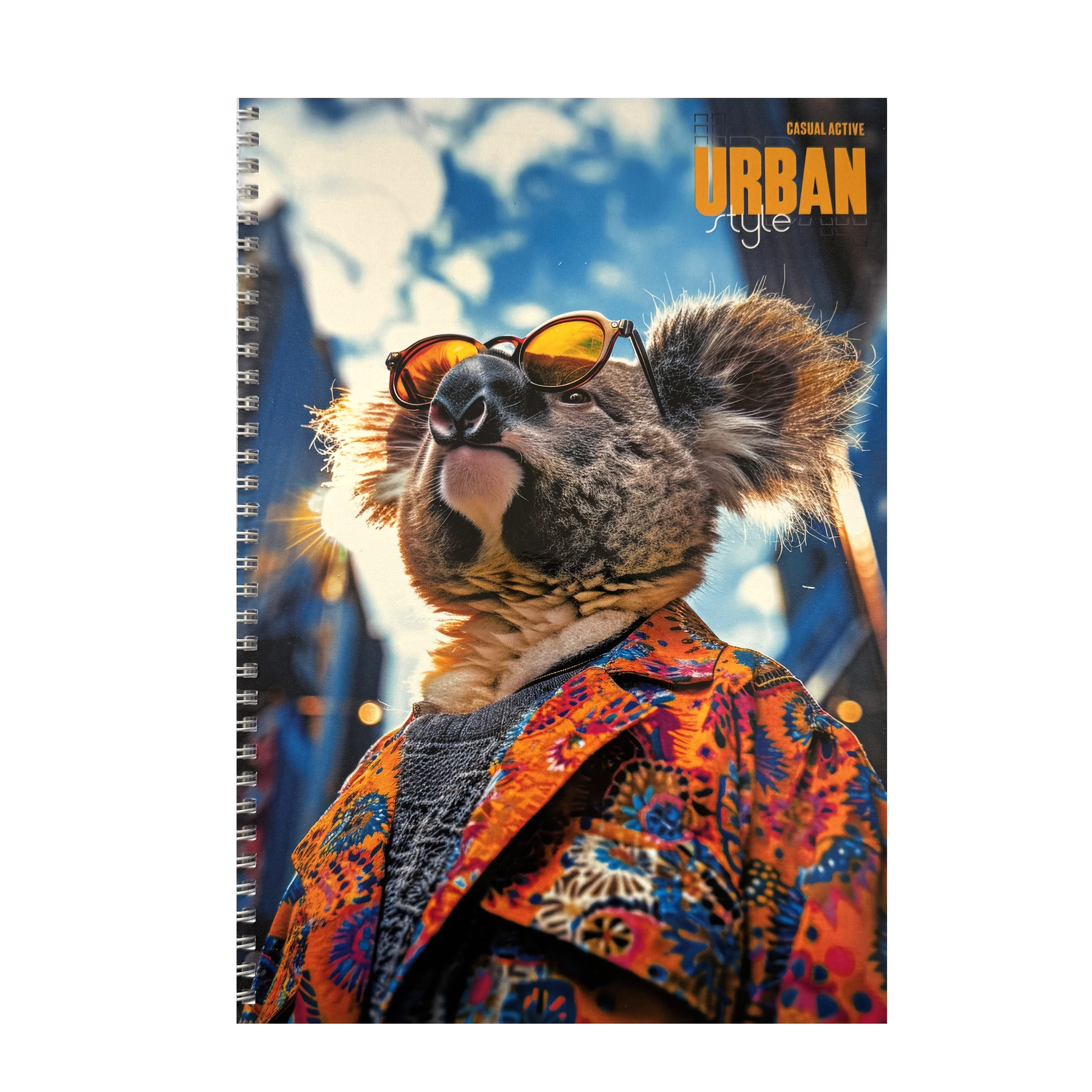 Блокнот на пружині А4 Офіс Центр Koala in the city 96 аркушів клітинка офсет ОС-96007