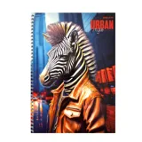 Блокнот А4 на спіралі Офіс Центр Zebra — 96 аркушів, клітинка — фото 2