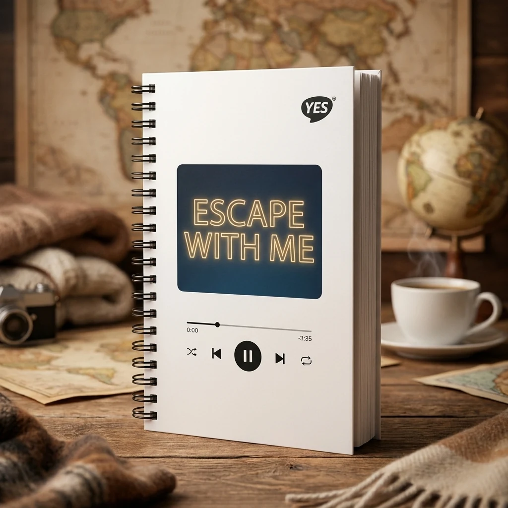Блокнот на пружині А5 Yes 80 аркушів Escape with me 152305 — 