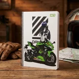 Блокнот на пружині А5 Yes 80 аркушів Moto 152299 — фото 1