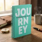 Блокнот на спіралі А5 Axent 120 аркушів клітинка Journey 8464-3-A — фото 1