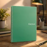 Блокнот на спіралі А5 Genius 80 аркушів клітинка пластик — фото 1