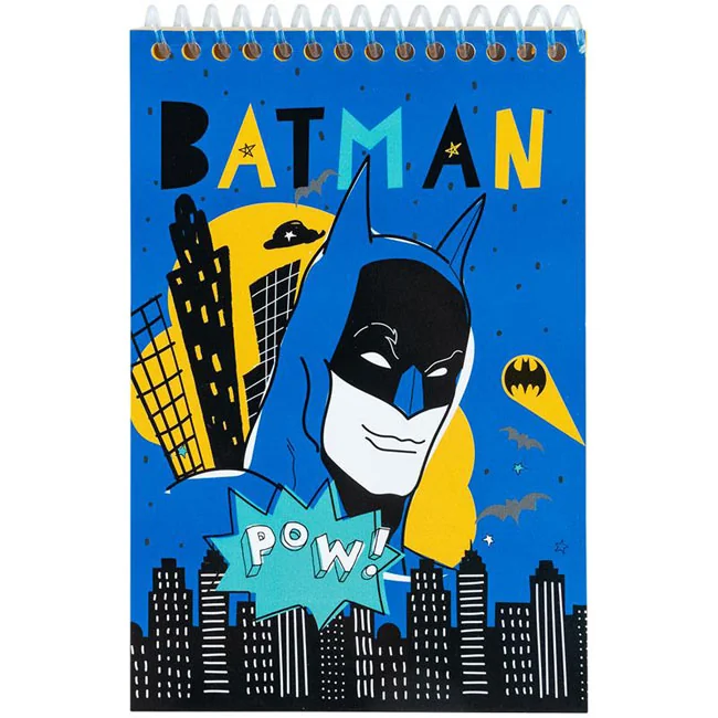 Блокнот на спіралі А6 48 чистих аркушів "Batman" Kite
