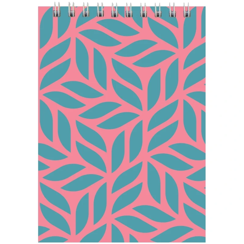 Блокнот на спiралi А6 Axent 48 аркушів клітинка рожевий d8011-05