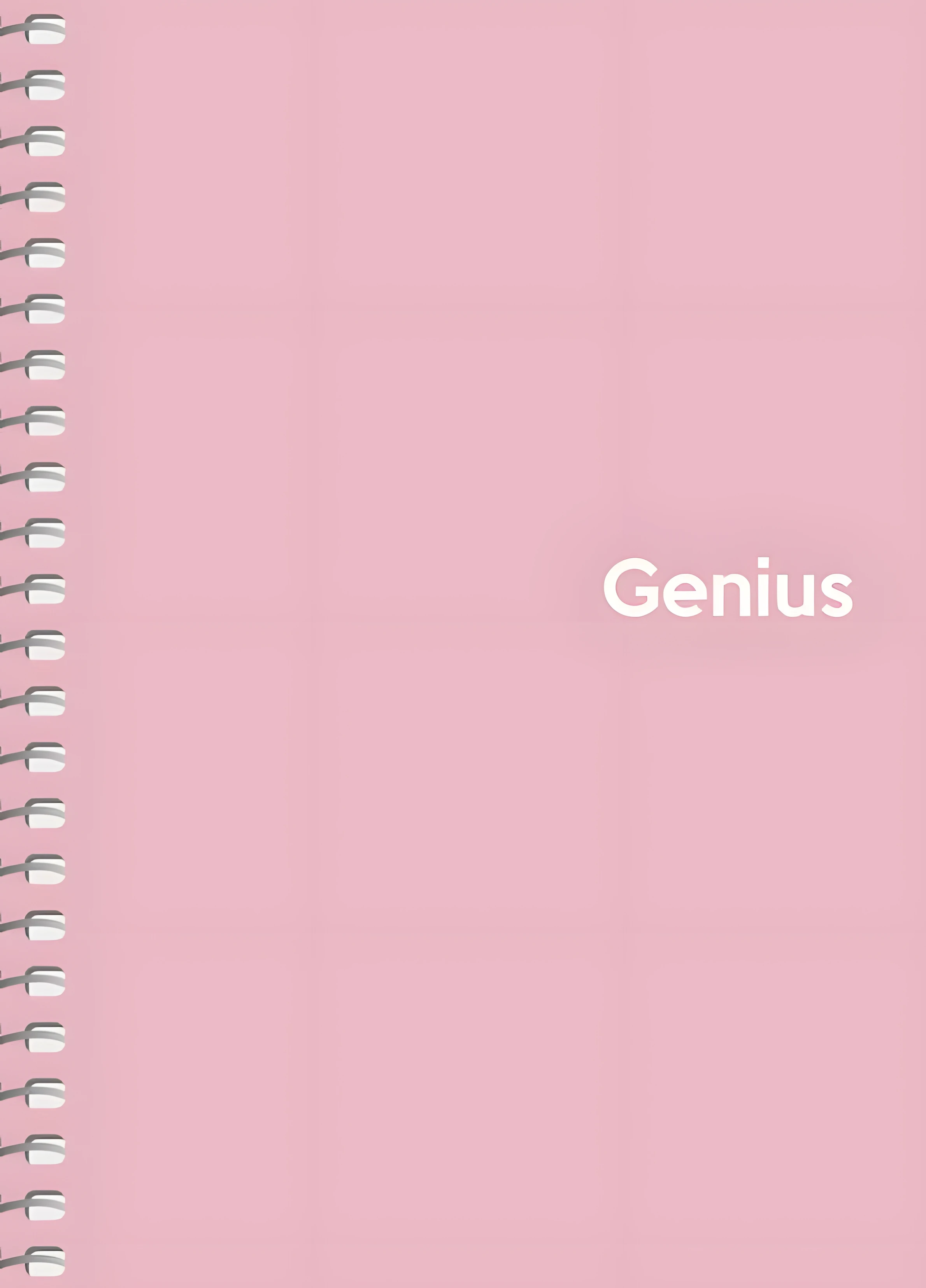 Блокнот на спіралі A6 Genius 80 аркушів клітинка пастель — Блокноти та щоденники