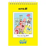 Блокнот на спіралі А6 Kite SpongeBob 48 аркушів — фото 2