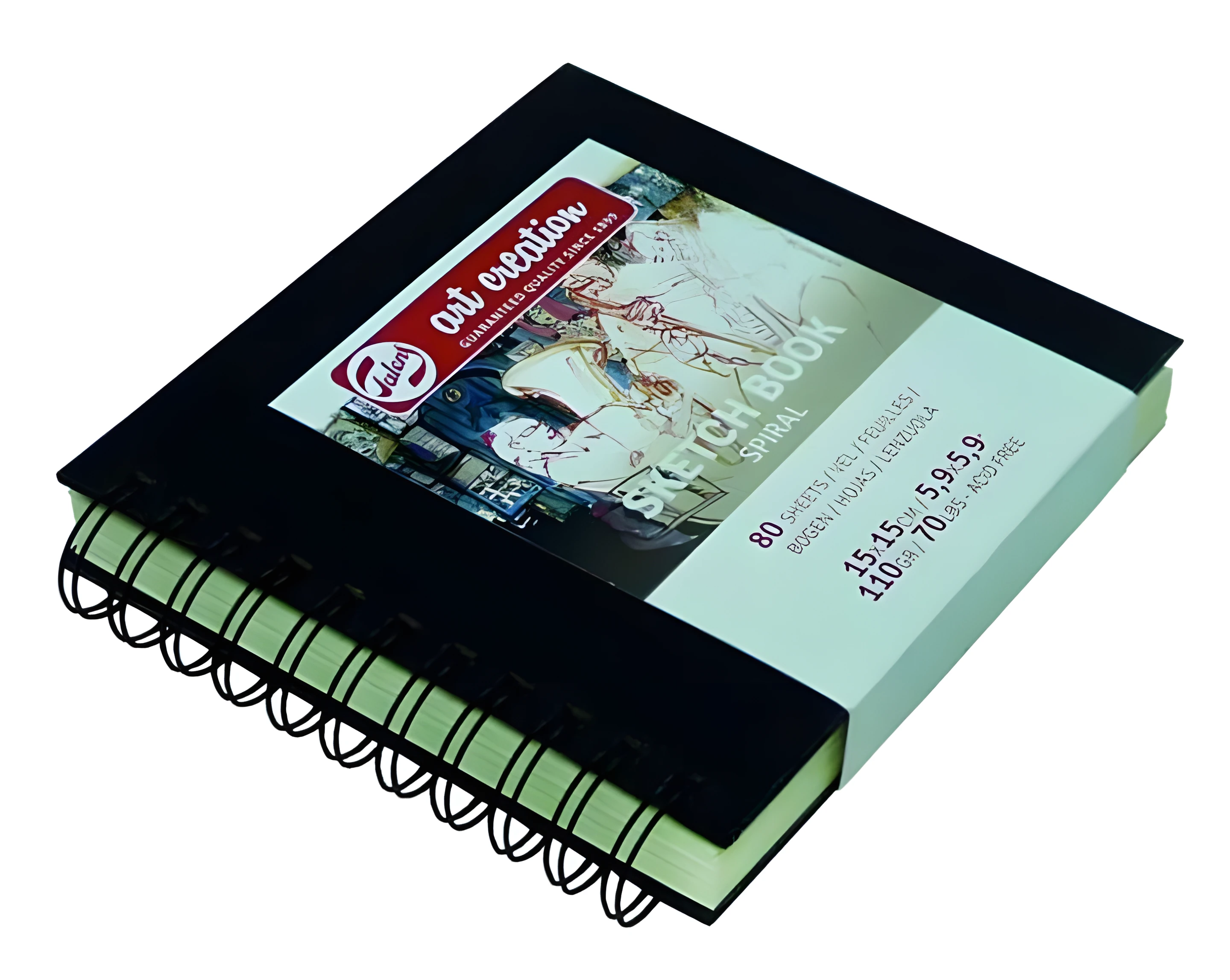 Блокнот на спіралі Talens Art Creation 110г/м, 15х15см, 80л., Royal Talens