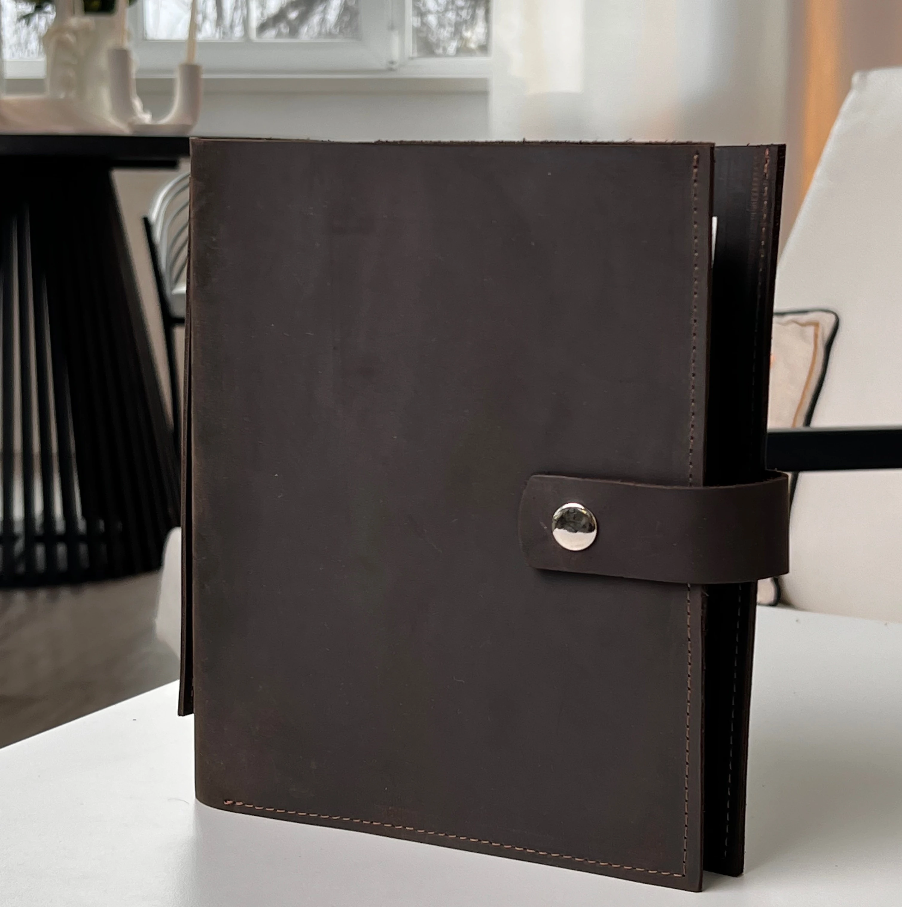 Блокнот натуральна шкіра Лондон шоколад Professional journals