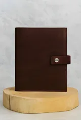 Блокнот натуральна шкіра Professional journals Лондон бордо — фото 2