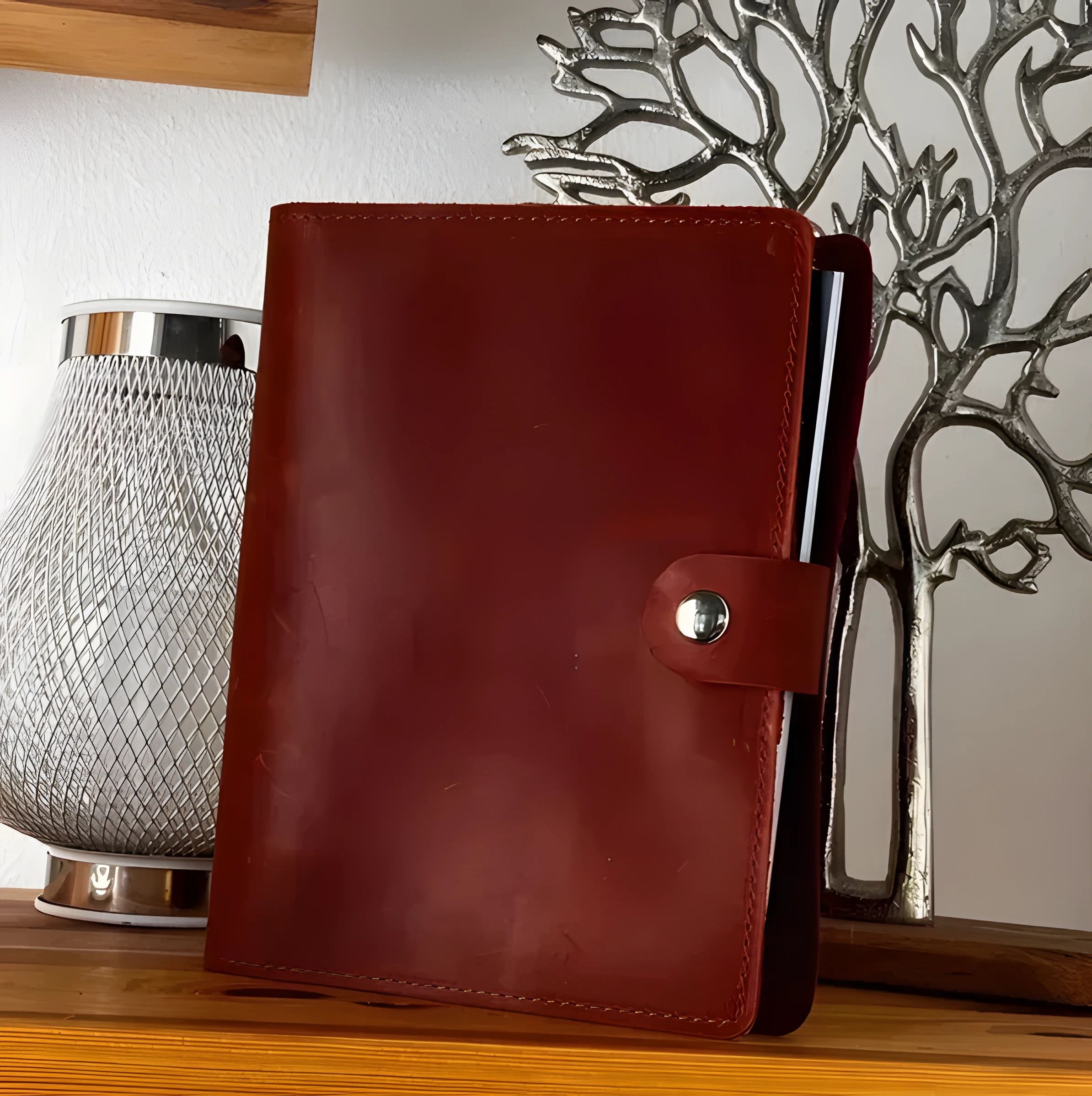 Блокнот натуральна шкіра Сідней бордо Professional journals