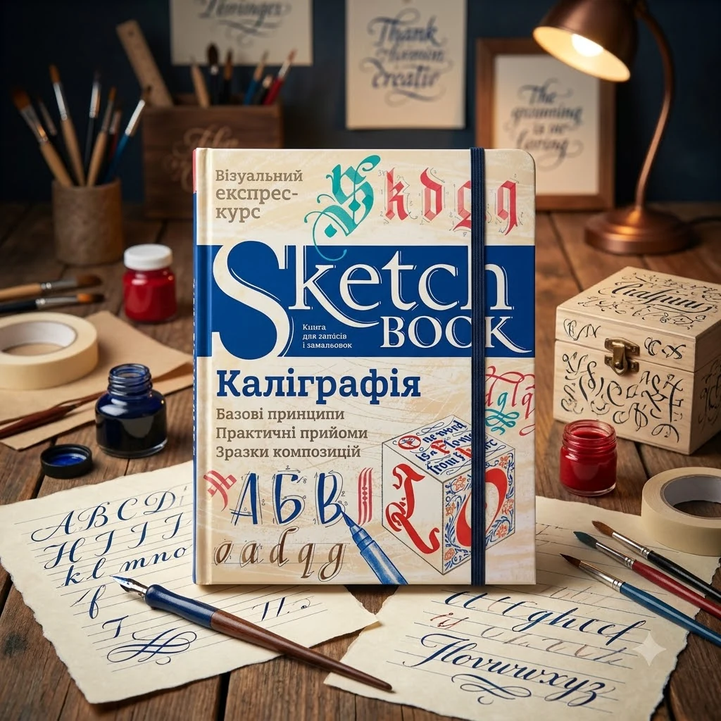 Блокнот-sketchbook. Каліграфія. Базові принципи