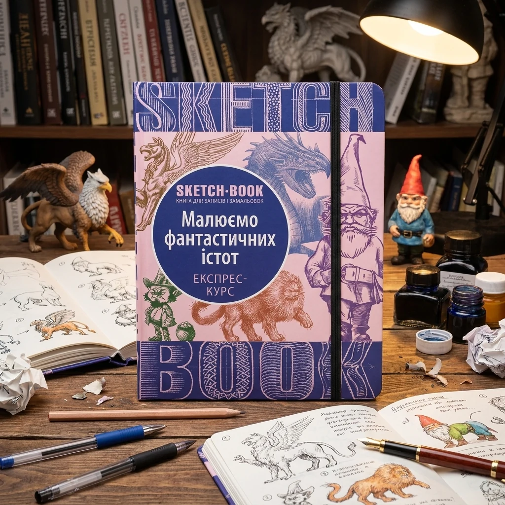 Блокнот-sketchbook.Малюємо фантастичних істот. Експрес-курс. Око