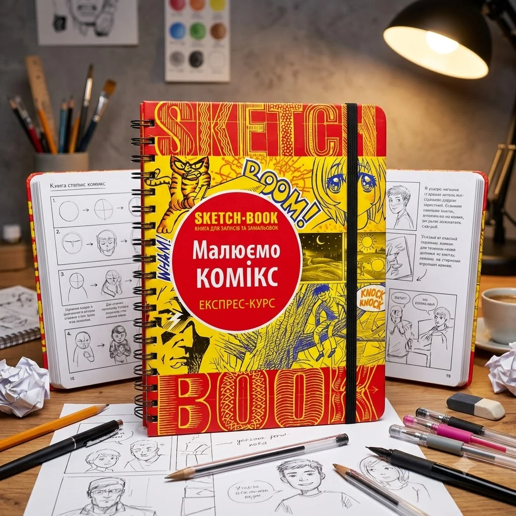 Блокнот-sketchbook.Малюємо комікс. Експрес-курс. Око