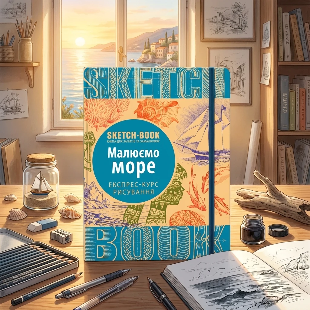 Блокнот-sketchbook.Малюємо море. Експрес-курс. Око