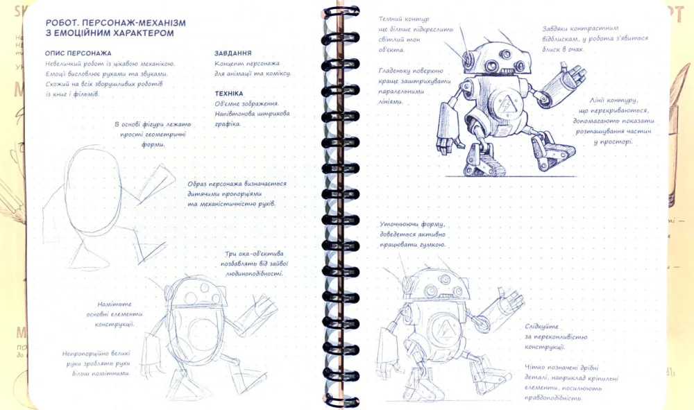 Блокнот-sketchbook.Малюємо персонажів. Око — фото 2