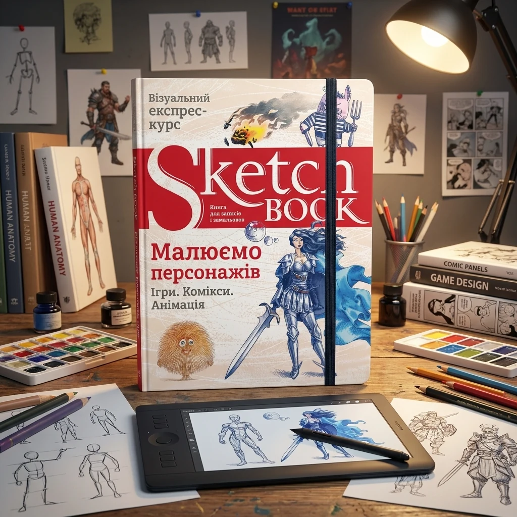 Блокнот-sketchbook. Малюємо персонажів
