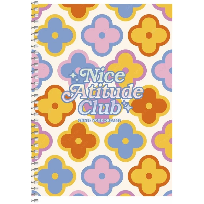 Блокнот спiраль А5 Student 80 аркушів у клітинку кремовий блок 70г/м2