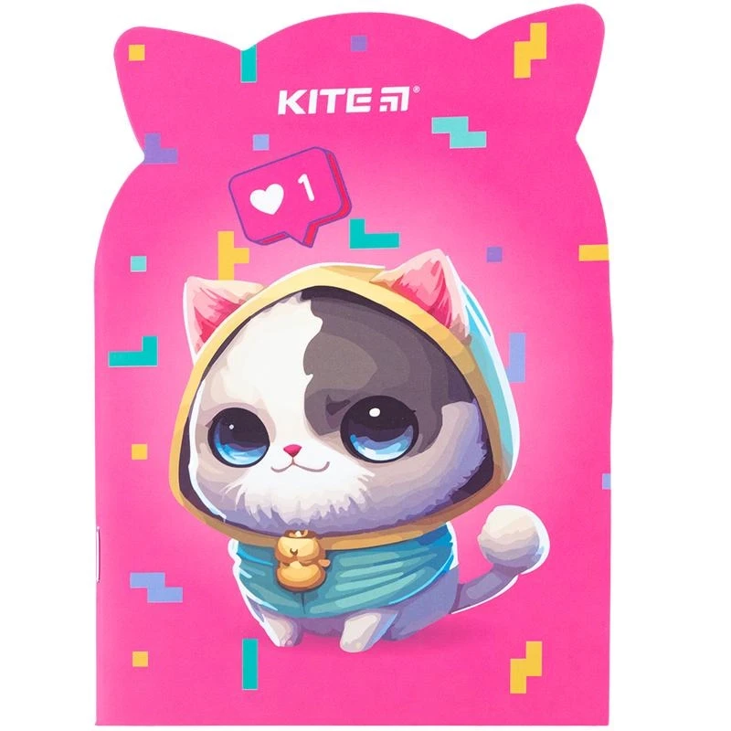 Блокнот В6 Kite Like cat 48 аркушів фігурна вирубка — фото 2