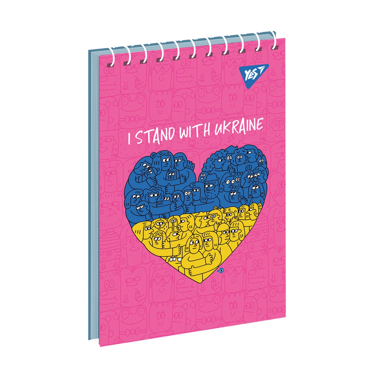 Блокнот YES А6/80 аркушів одинарна спіраль Stand with Ukraine — фото 4