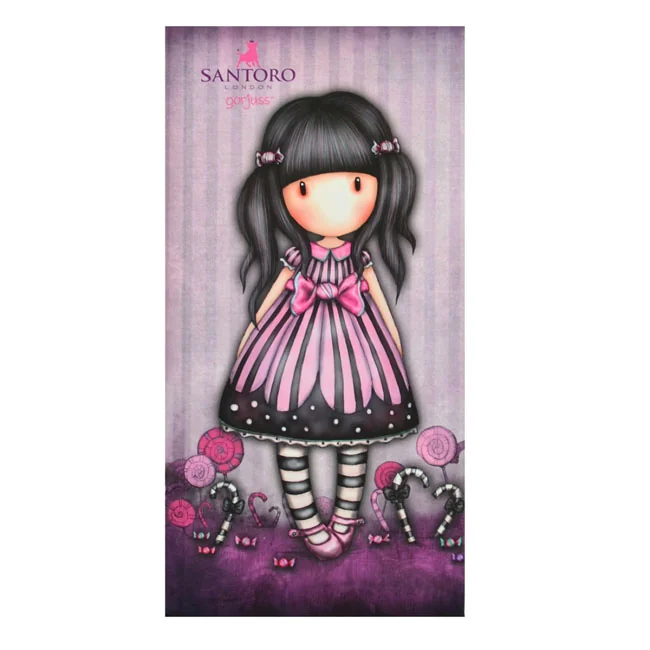 Блокнот зшитий 10*20см 64 аркуші, клітина, інтегральна обкладинка Santoro Candy, Yes