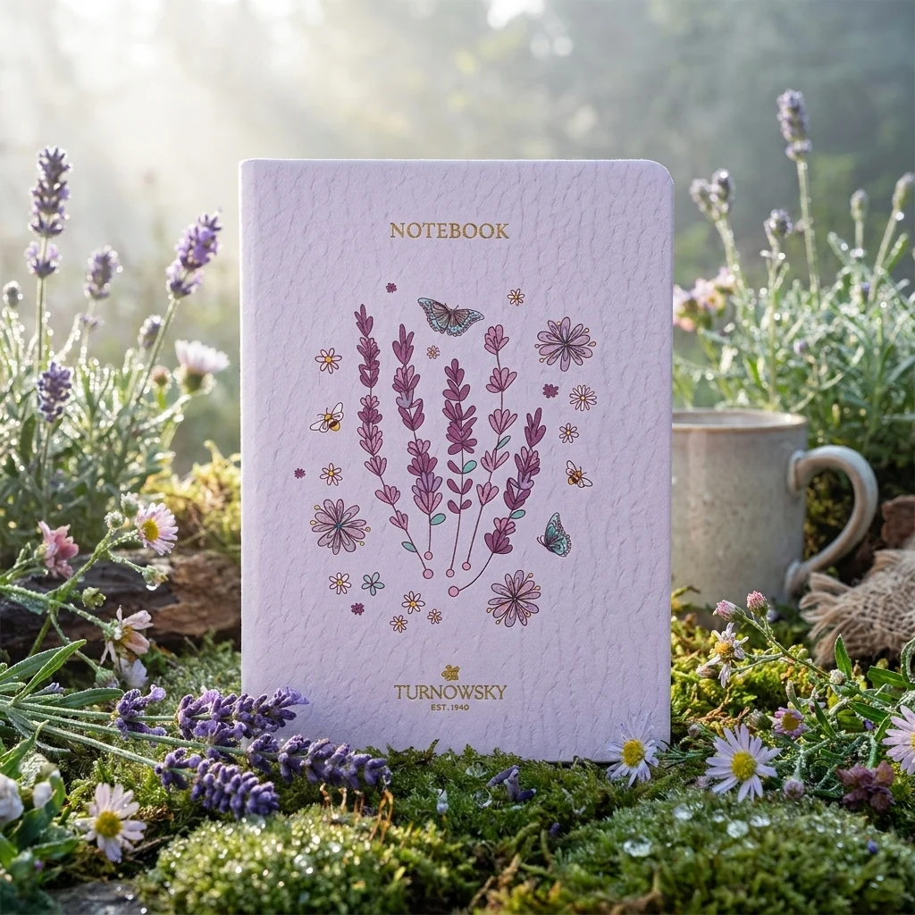 Блокнот зшитий А6 60 аркушів, клітина, інтегральна обкладинка Morning Dew Axent