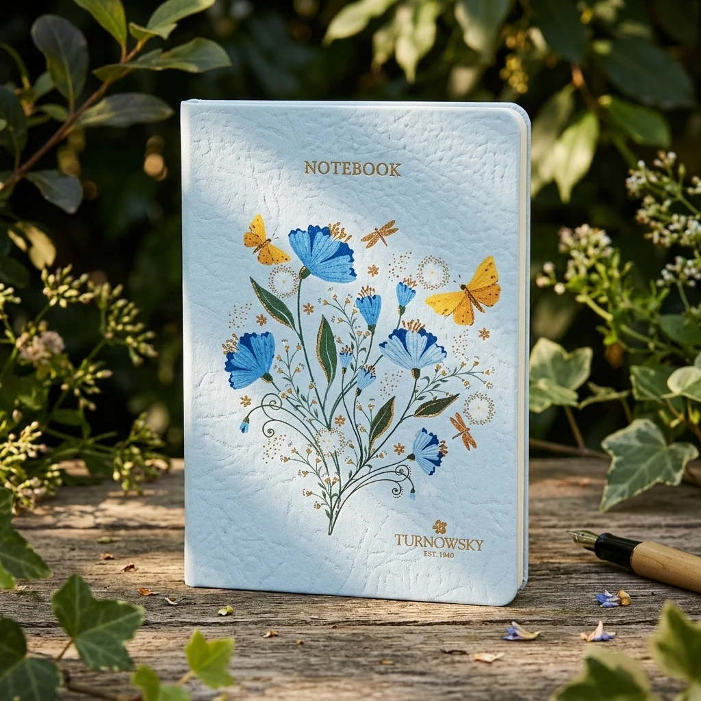 Блокнот зшитий А6 60 аркушів, клітина, інтегральна обкладинка Secret Garden Axent