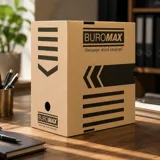 Бокс для архівації документів Buromax Jobmax 200мм крафт — фото 1